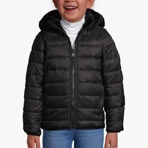Lands' End Kids Black Puffer Jacket
